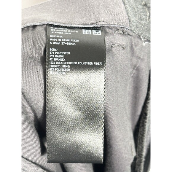 Uniqlo Slim Skinny Chino Pants Men’s 27-30 Waist Black Stretch Casual - Picture 9 of 12